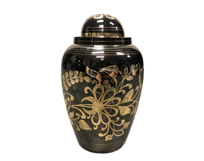 Floral Metal Urn MU323