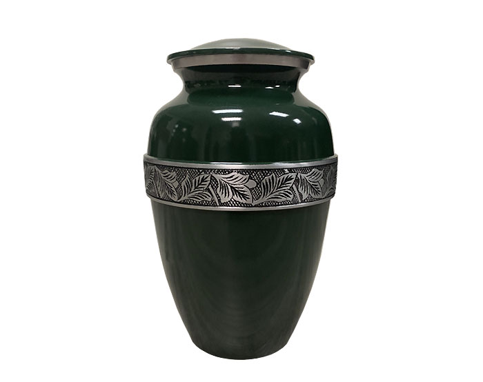 Hunter Green Metal Urn MU310