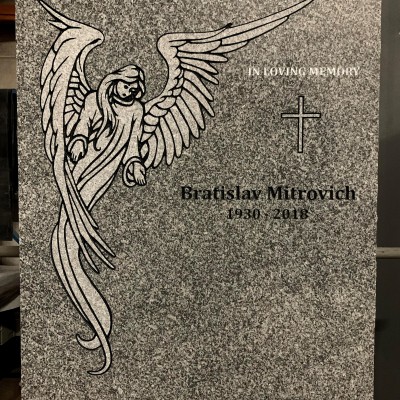 Grey Granite with Angel Artwork
