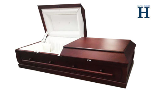 Longkay Mahogany Wood Casket_