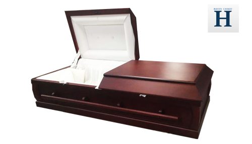 LongKay Mahogany Cremation Wood Casket