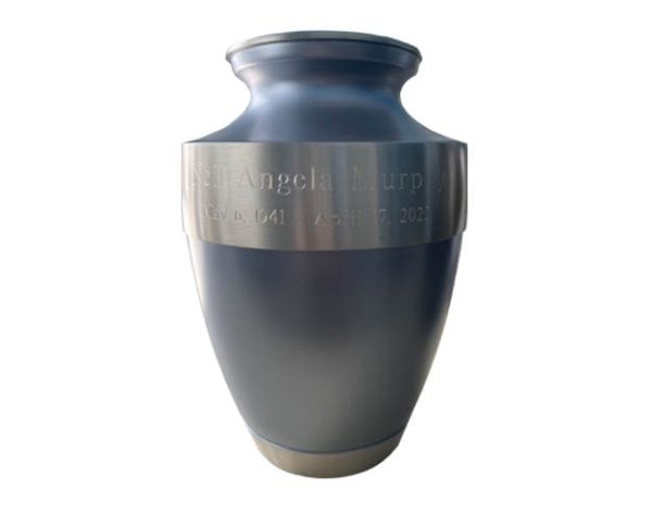 Blue Trinity Metal Urn MU160 engrave Blue Trinity Metal Urn MU160 engrave