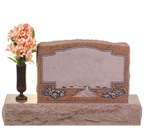 Upright headstones in Toronto made from granite with custom engraving and monument designs