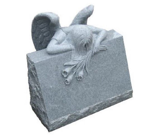 Slant headstones and bevel grave markers in Toronto with angled design and custom engraving