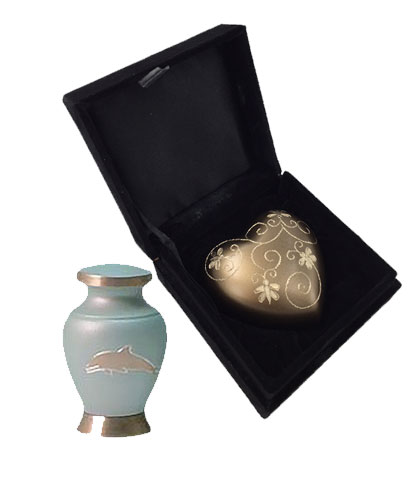 Serene Mahogany Wood Urn WU117