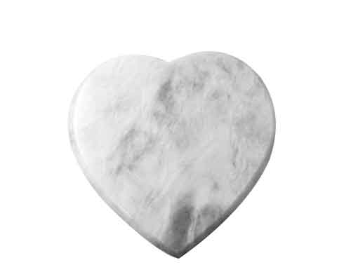 Heart White Marble Urn MAU016