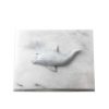 Dolphin White Marble Urn MAU023