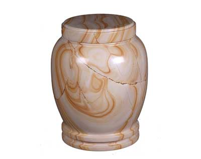 Teakwood Marble Urn MAU109