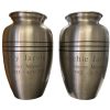 Classic Silver Metal Urn MU113
