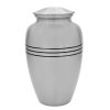 Classic Silver Metal Urn MU113