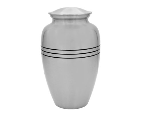 Classic Silver Metal Urn MU113 Classic Silver Metal Urn MU113