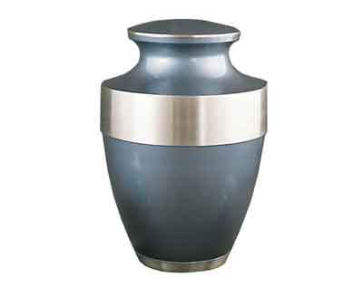 Blue Trinity Metal Urn MU160 Blue Trinity Metal Urn MU160