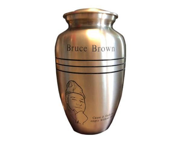 Classic Metal Urn MU180 engrave