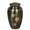 Falling Leaves Metal Urn MU184