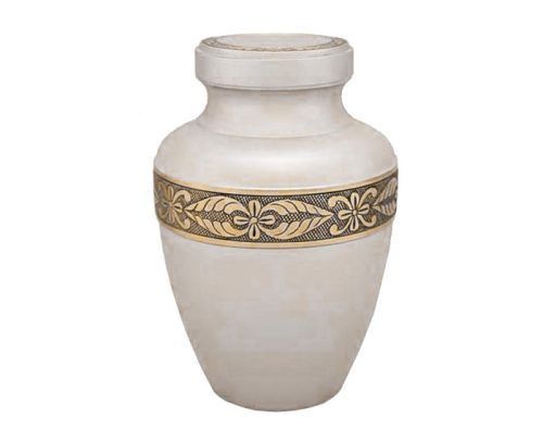 Pearl Rose Garden Metal Urn MU228 Pearl Rose Garden Metal Urn MU228