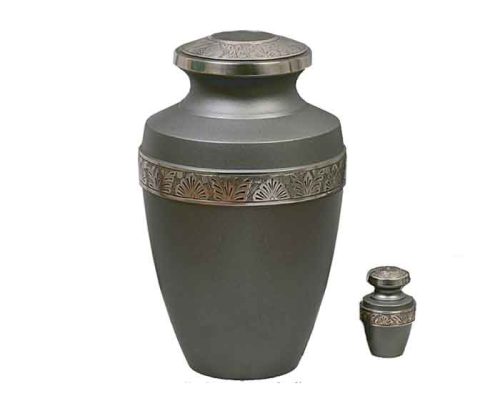 Elegant Grey Metal Urn MU232 Elegant Grey Metal Urn MU232