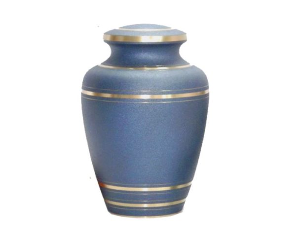 Midnight Blue Metal Urn MU280