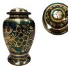 Floral Eden Metal Urn MU318