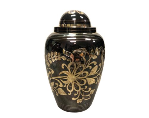 Floral Metal Urn MU323 Floral Metal Urn MU323