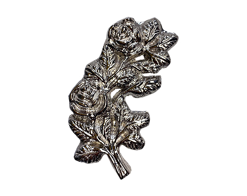 Silver Roses Ornament UO106