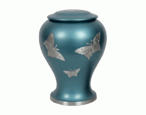 Sky Butterfly Metal Urn MU177 Sky Butterfly Metal Urn MU177