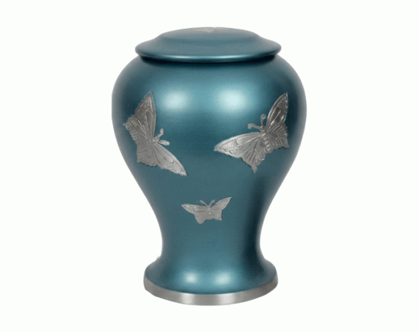 Sky Butterfly Metal Urn MU177