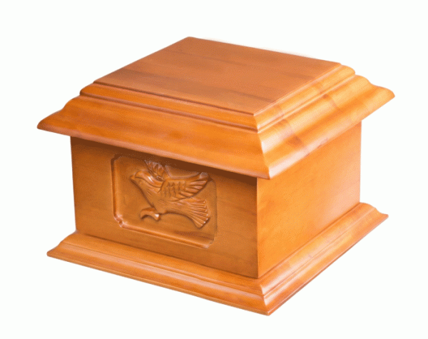Soaring Dove Wood Urn WU103 Soaring Dove Wood Urn WU103
