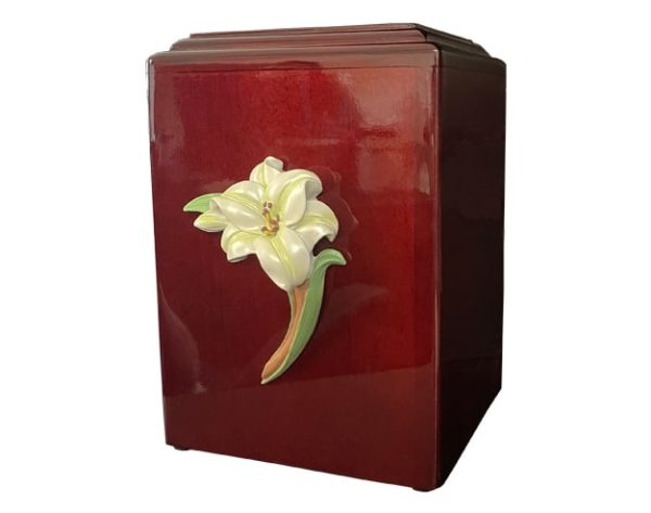 Serene Mahogany Wood Urn WU117 Serene Mahogany Wood Urn WU117