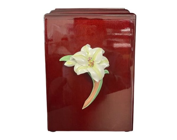 Serene Mahogany Wood Urn WU117 Serene Mahogany Wood Urn WU117