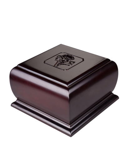 Serene Mahogany Wood Urn WU117