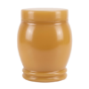 Glossy yellow decorative urn container