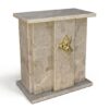 Elegant stone cabinet with bird design