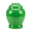 High-gloss green jade-like decorative urn