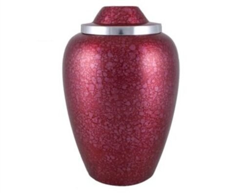 Red Plum Metal Urn MU125