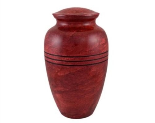 Red Ruby Metal Urn MU129