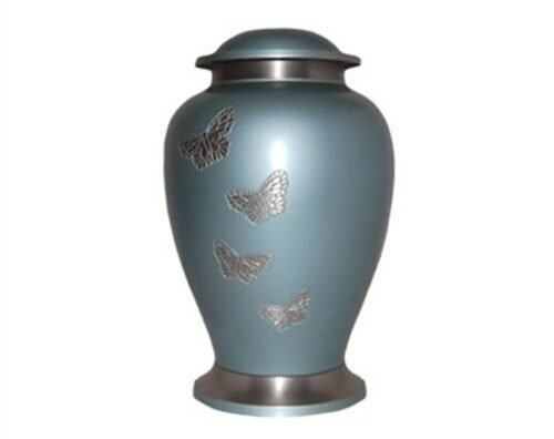 Butterfly Sky Metal Urn MU146