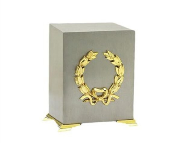 Memorial Cube Metal Urn MU152