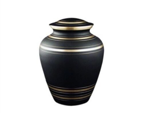 Elite Black Metal Urn MU163