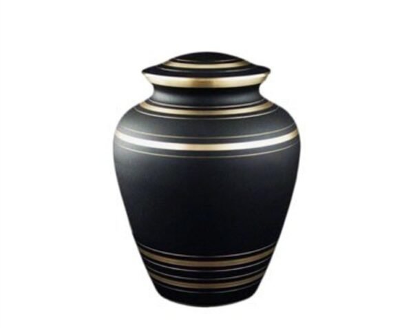 Elite Black Metal Urn MU163