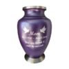 Silver Butterfly Metal Urn MU309