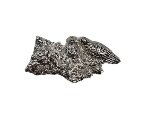 Silver Doves & Roses Ornament UO119